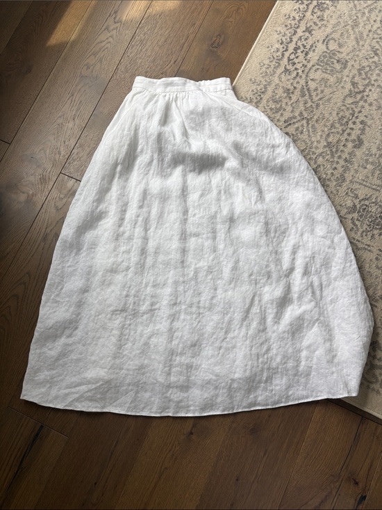 DISSH Dresses & Skirts - DISSH White Maxi Linen Skirt